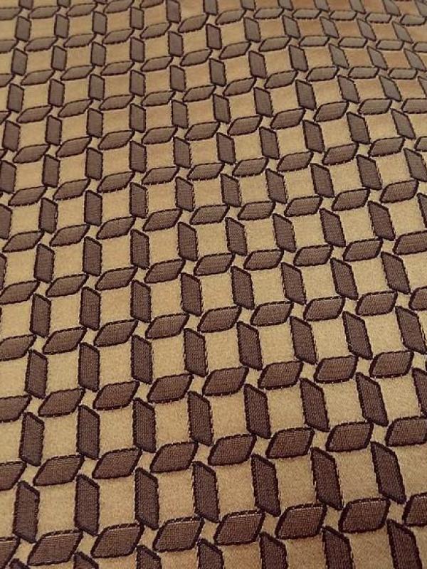 Tissu ameublement motif cannage cafe mordore 2 