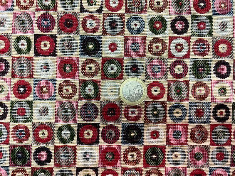 Tissu ameublement motif geometrique art deco2
