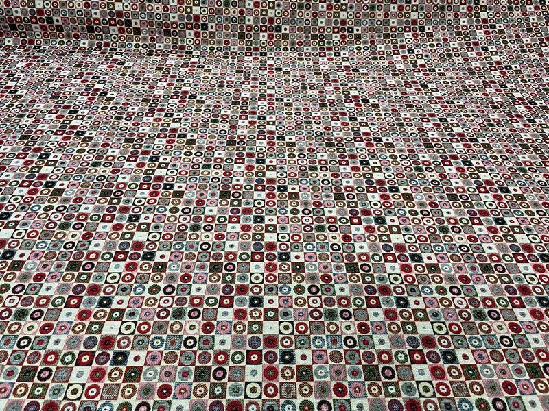 Tissu ameublement motif geometrique art deco3