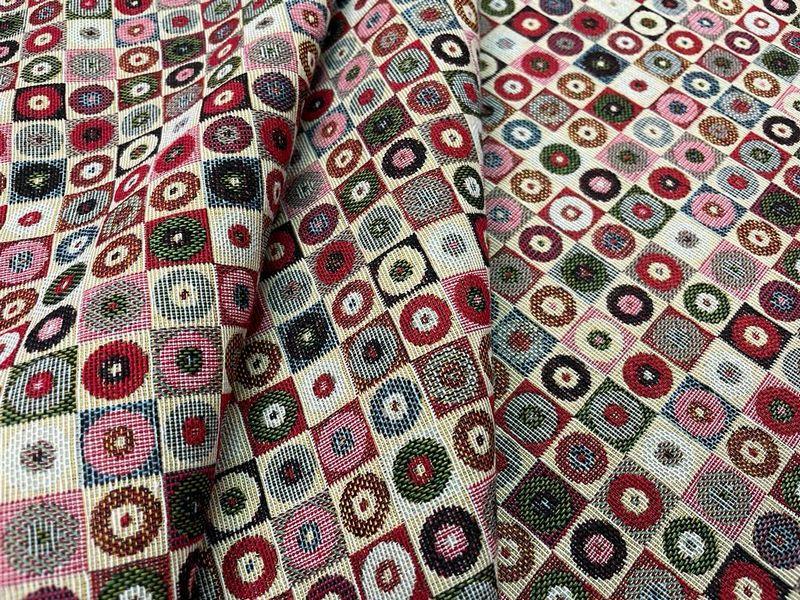 Tissu ameublement motif geometrique art deco5