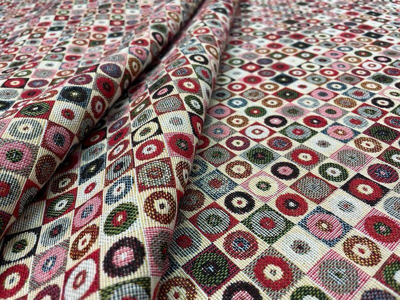 Tissu ameublement motif geometrique art deco6