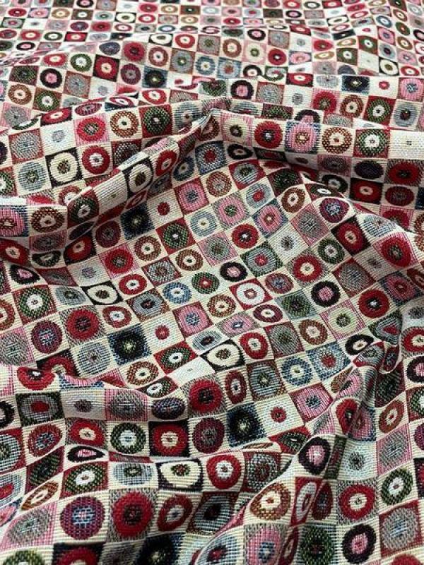Tissu ameublement motif geometrique art deco7
