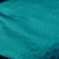 Tissu ameublement motif zig zag turquoise moyen 5