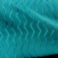 Tissu ameublement motif zig zag turquoise moyen 6