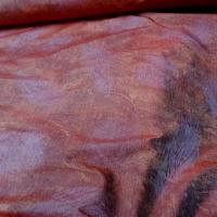 Tissu ameublement satine marbre corail et violet gris 6 