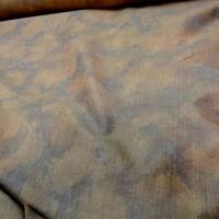 Tissu ameublement satine marbre jaune or et vert de gris 7 