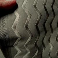 Tissu ameublement zig zag gris beton 3 