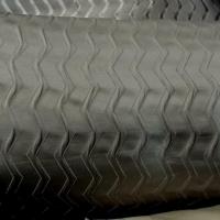 Tissu ameublement zig zag gris beton 5 