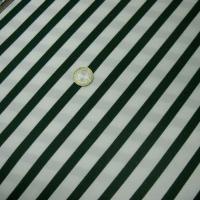 Tissu chaise longue blanc rayé vert sapin 2