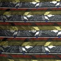Tissu coton melange damasse motif poissons 2 
