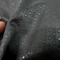 Tissu coton melange teinte reglisse petit motif vintage 1