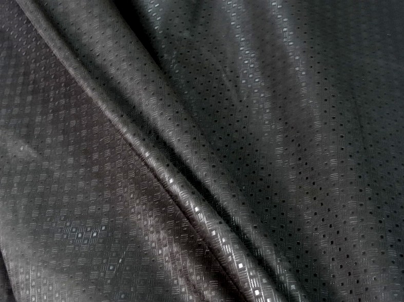 Tissu coton melange teinte reglisse petit motif vintage 5