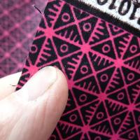 Tissu coton wax corail rose