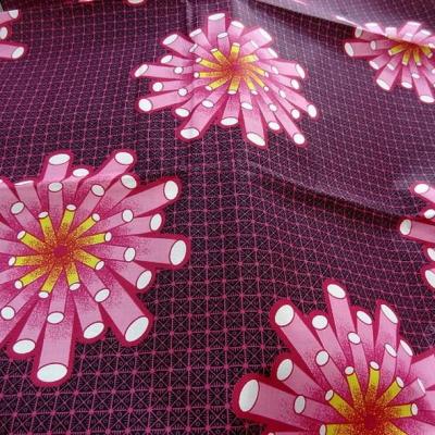 Tissu coton wax corail rose