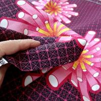 Tissu coton wax corail rose