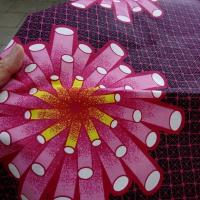 Tissu coton wax corail rose