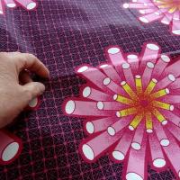 Tissu coton wax corail rose