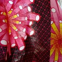 Tissu coton wax corail rose