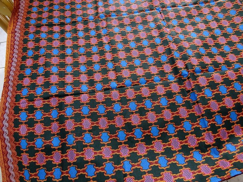 Tissu coton wax motif orient