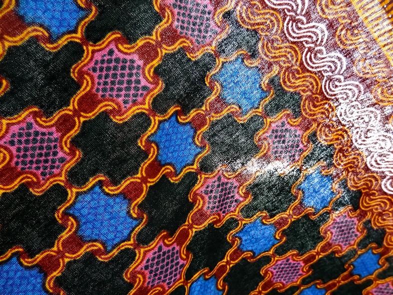 Tissu coton wax motif orient