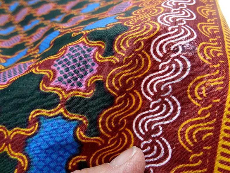 Tissu coton wax motif orient