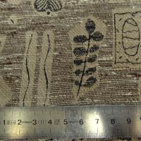 Tissu couture coton et soie melanges beige kraft et noir 2 