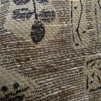 Tissu couture coton et soie melanges beige kraft et noir 3 