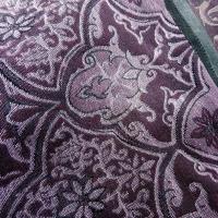 Tissu d ameublement damas prune et noir 8 
