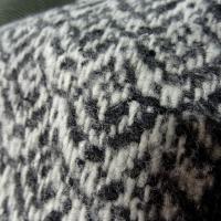 Tissu de laine noir et blanc motif eventail art deco 5