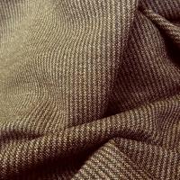 Tissu de laine rayures marron et chinees 1 