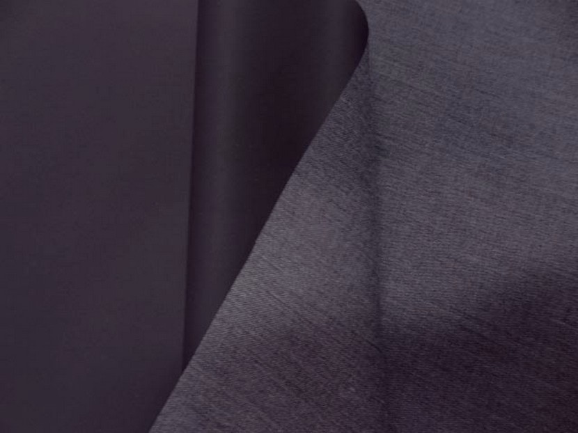 Tissu enduit aubergine 2