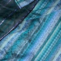 Tissu faconne bleu1841