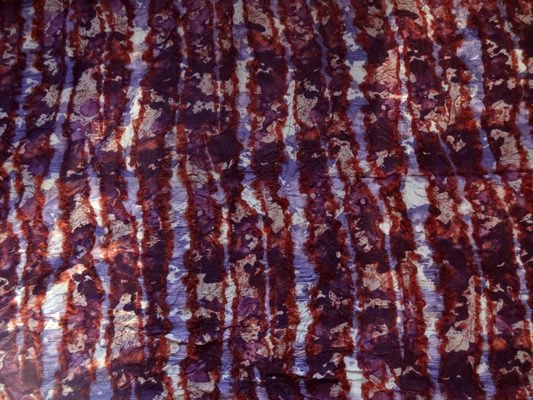 Tissu fin franges vagues 01