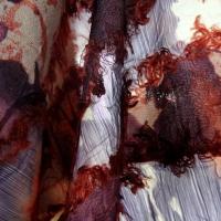 Tissu fin franges vagues 04