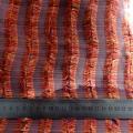 Tissu franges mauve et orange 01