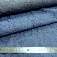 Tissu froissage papier reversible lapis lazulli et gris bleute 2 