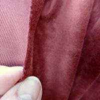 Tissu imitation daim rouge carmin 4 