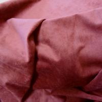 Tissu imitation daim rouge carmin 5 
