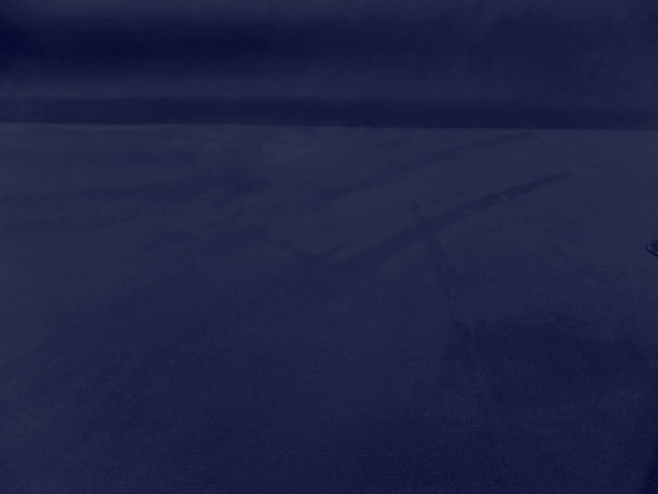 Tissu imitation daim ton bleu indigo 0