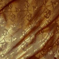 Tissu jacquard cuivre et or 4 
