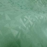 Tissu jacquard vert jade motif geometrique 3