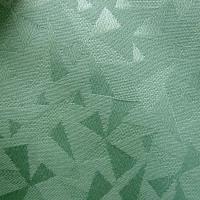 Tissu jacquard vert jade motif geometrique 6