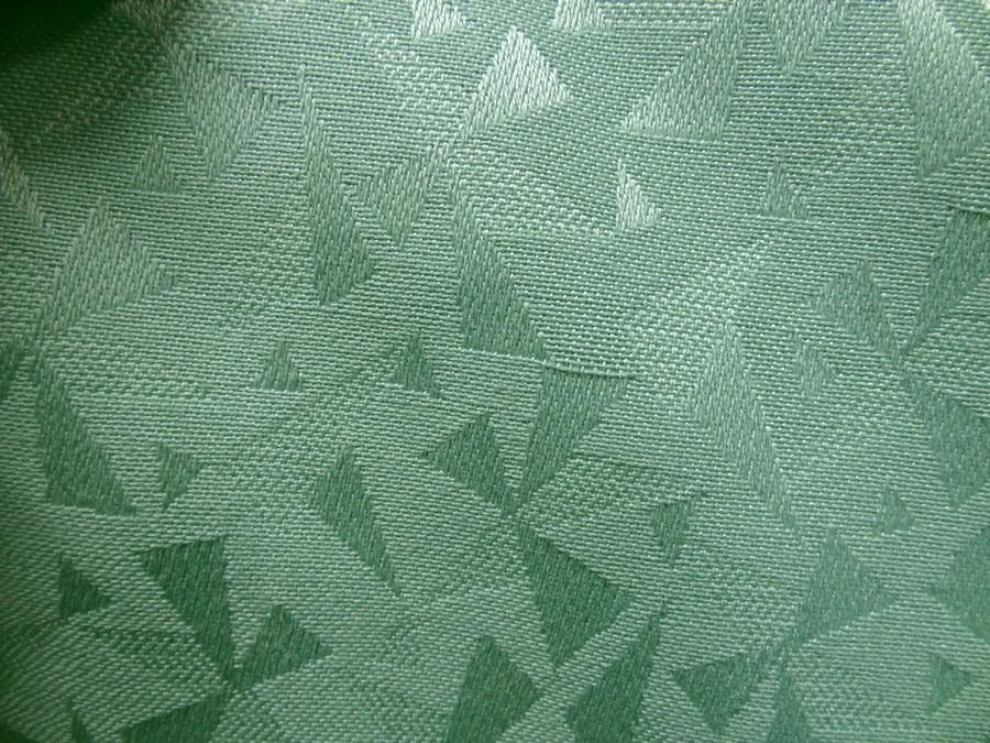 Tissu jacquard vert jade motif geometrique 6