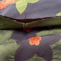 Tissu jardin imaginaire bronze cachou carotte 6 