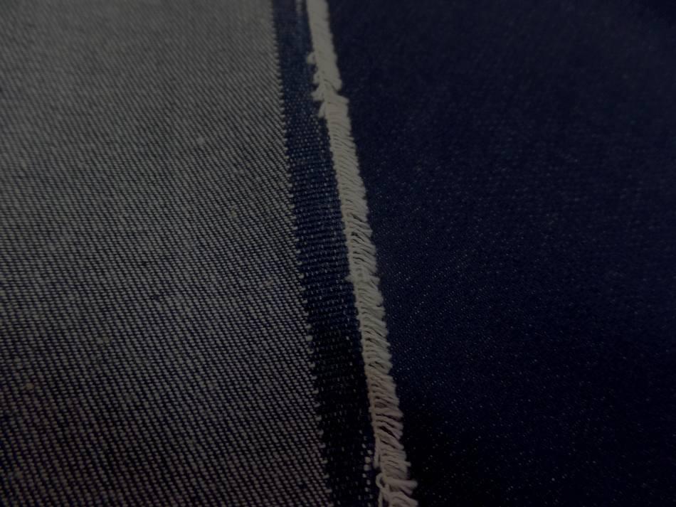 Tissu toile de  jean bleu en 1 50m de large pas cher