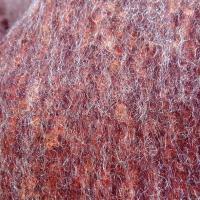 Tissu laine mohair et polyester melanges chine corail et prune 2