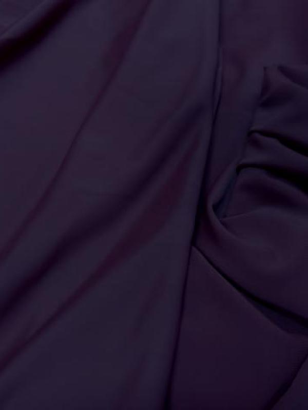 Tissu lycra fin aubergine 1 90 en largeur 2 