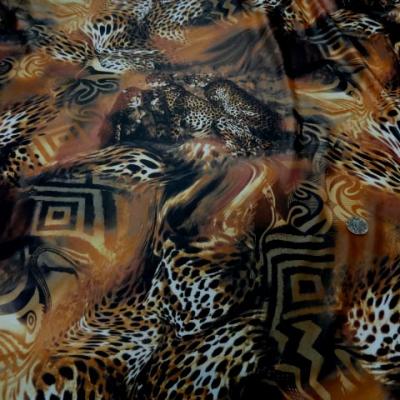 Tissu lycra imprime cene leopard9