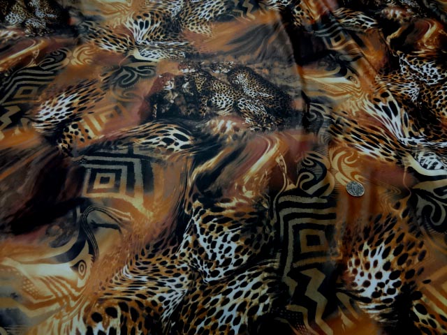 Tissu lycra imprime cene leopard9