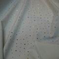 Tissu occultant blanc strass et velours 1 